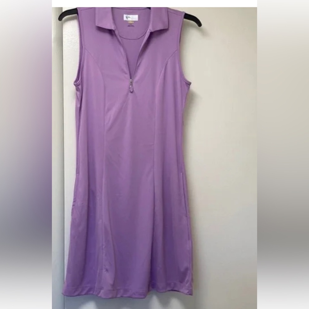 Greg Norman Collection Lavender Sleeveless Polo Dress